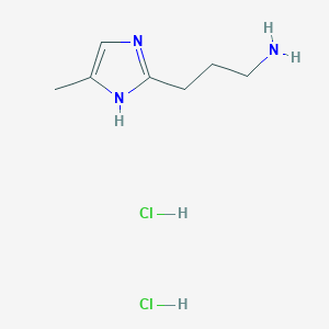 molecular formula C7H15Cl2N3 B1625528 3-(5-Methyl-1H-imidazol-2-yl)propan-1-amine dihydrochloride CAS No. 732205-71-9