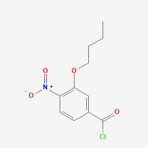 molecular formula C11H12ClNO4 B1625530 3-Butoxy-4-nitrobenzoyl chloride CAS No. 23442-21-9