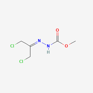 molecular formula C5H8Cl2N2O2 B1625537 1,3-Dichloroacetone methoxycarbonylhydrazone CAS No. 87595-89-9