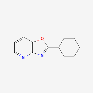 molecular formula C12H14N2O B1625538 2-Cyclohexyloxazolo[4,5-b]pyridine CAS No. 52333-68-3
