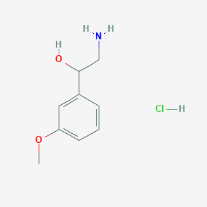 molecular formula C9H14ClNO2 B1625539 2-Amino-1-(3-methoxyphenyl)ethanol hydrochloride CAS No. 53517-14-9
