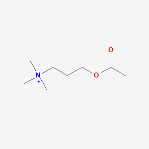 molecular formula C8H18NO2+ B162554 Acetylhomocholine CAS No. 10172-82-4