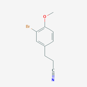 molecular formula C10H10BrNO B1625543 3-(3-Bromo-4-methoxyphenyl)propanenitrile CAS No. 943-66-8