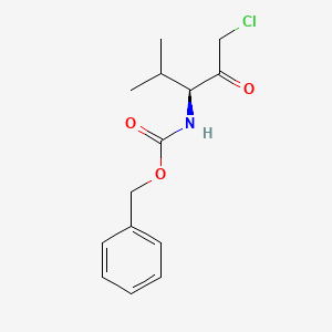 molecular formula C14H18ClNO3 B1625549 Z-L-Val-chloromethylketone CAS No. 90105-41-2