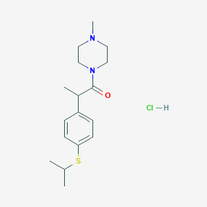 1-Methyl-4-(2-(4-((1-methylethyl)thio)phenyl)-1-oxopropyl)piperazine hydrochloride