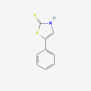 molecular formula C9H7NS2 B1625569 5-Phenylthiazole-2-thiol CAS No. 25445-02-7