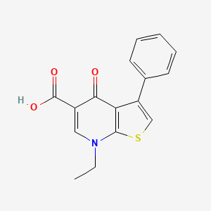 7-Ethyl-4-oxo-3-phenyl-4,7-dihydrothieno[2,3-B]pyridine-5-carboxylic acid