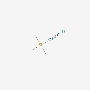 molecular formula C5H10Si B1625596 Silane,ethynyl-2-d-trimethyl- CAS No. 7299-46-9
