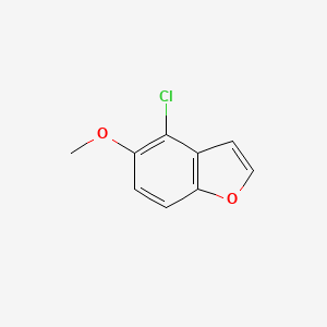 molecular formula C9H7ClO2 B1625610 4-Chloro-5-methoxybenzofuran CAS No. 77440-97-2