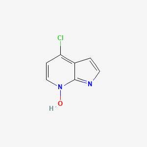 molecular formula C7H5ClN2O B1625611 4-Chloro-1H-pyrrolo[2,3-b]pyridine 7-oxide CAS No. 74420-03-4
