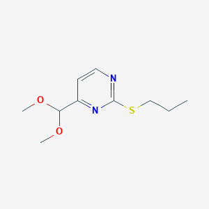 4-(Dimethoxymethyl)-2-(propylthio)pyrimidine