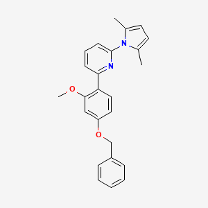 2-[4-(Benzyloxy)-2-methoxyphenyl]-6-(2,5-dimethyl-1H-pyrrol-1-yl)pyridine