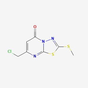 7-(Chloromethyl)-2-(methylthio)-5H-[1,3,4]thiadiazolo[3,2-A]pyrimidin-5-one