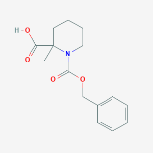 molecular formula C15H19NO4 B1625642 1-((Benzyloxy)carbonyl)-2-methylpiperidine-2-carboxylic acid CAS No. 89391-18-4