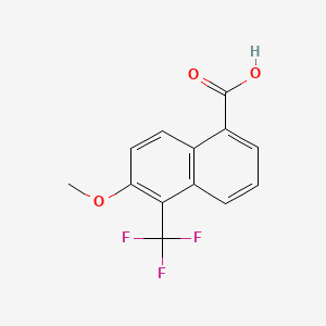 molecular formula C13H9F3O3 B1625643 1-Naphthalenecarboxylic acid, 6-methoxy-5-(trifluoromethyl)- CAS No. 84532-72-9