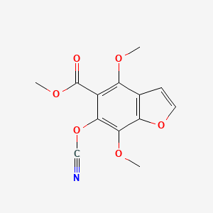 molecular formula C13H11NO6 B1625646 Methyl 6-cyanato-4,7-dimethoxy-1-benzofuran-5-carboxylate CAS No. 88349-49-9