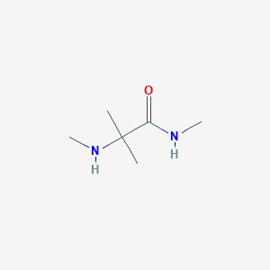 molecular formula C6H14N2O B1625648 N,2-Dimethyl-2-(methylamino)propanamide CAS No. 88876-37-3