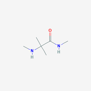 molecular formula C6H14N2O B1625648 Propanamide, N,2-dimethyl-2-(methylamino)- CAS No. 88876-37-3