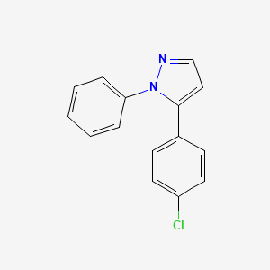 molecular formula C15H11ClN2 B1625649 5-(4-Chlorophenyl)-1-phenyl-1H-pyrazole CAS No. 33064-23-2