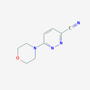 molecular formula C9H10N4O B1625650 6-Morpholinopyridazine-3-carbonitrile CAS No. 87977-26-2