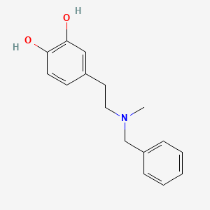 molecular formula C16H19NO2 B1625656 4-(2-(Benzyl(methyl)amino)ethyl)benzene-1,2-diol CAS No. 61630-40-8