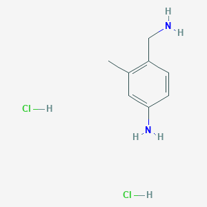 molecular formula C8H14Cl2N2 B1625657 4-Amino-2-methyl-benzenemethanamine dihydrochloride CAS No. 28266-87-7