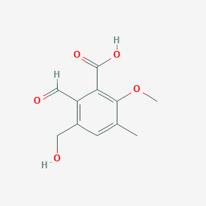 molecular formula C11H12O5 B162566 Dihydrogladiolic acid CAS No. 10088-78-5