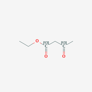 molecular formula C6H10O3 B1625686 Ethyl acetoacetate-1,3-13C2 CAS No. 77504-73-5