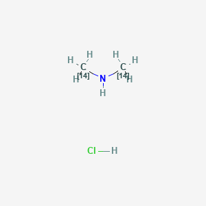 Methanamine-14C, N-(methyl-14C)-, hydrochloride