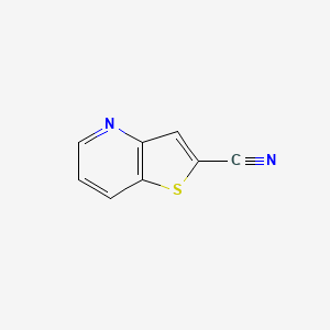 molecular formula C8H4N2S B1625709 Thieno[3,2-b]pyridine-2-carbonitrile CAS No. 94191-20-5