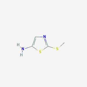 molecular formula C4H6N2S2 B1625710 2-(Methylsulfanyl)-1,3-thiazol-5-amine CAS No. 91478-68-1