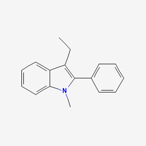 molecular formula C17H17N B1625713 3-Ethyl-1-methyl-2-phenylindole CAS No. 95503-21-2
