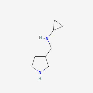 molecular formula C8H16N2 B1625716 N-(Pyrrolidin-3-ylmethyl)cyclopropanamine CAS No. 91187-89-2
