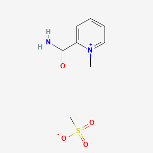 molecular formula C8H12N2O4S B1625721 2-Carbamoyl-1-methylpyridinium methanesulphonate CAS No. 87141-87-5