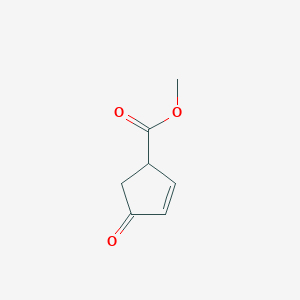 molecular formula C7H8O3 B1625724 Methyl 4-oxocyclopent-2-enecarboxylate CAS No. 59895-12-4