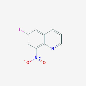 molecular formula C9H5IN2O2 B1625730 6-Iodo-8-nitroquinoline CAS No. 5552-46-5