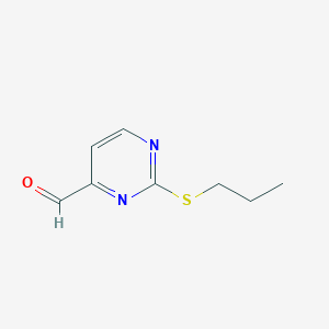2-Propylsulfanyl-pyrimidine-4-carbaldehyde