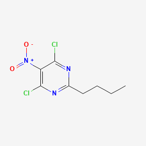 Pyrimidine, 2-butyl-4,6-dichloro-5-nitro-