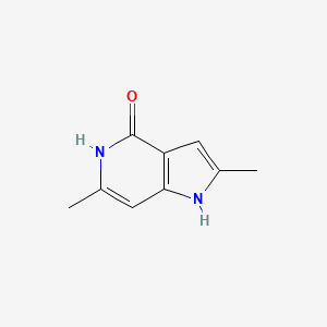 molecular formula C9H10N2O B1625755 2,6-Dimethyl-1H-pyrrolo[3,2-c]pyridin-4-ol CAS No. 61191-32-0