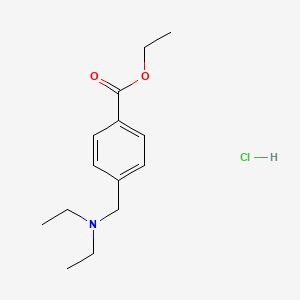 Benzoic acid, 4-[(diethylamino)methyl]-, ethyl ester, hydrochloride