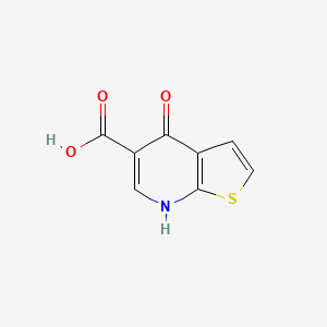 molecular formula C8H5NO3S B1625772 4-Hydroxythieno[2,3-B]pyridine-5-carboxylic acid CAS No. 55503-32-7