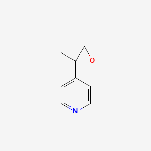 molecular formula C8H9NO B1625773 4-(2-Methyloxiran-2-yl)pyridine CAS No. 64481-22-7
