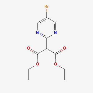 molecular formula C11H13BrN2O4 B1625775 Diethyl 2-(5-bromopyrimidin-2-yl)malonate CAS No. 66621-92-9