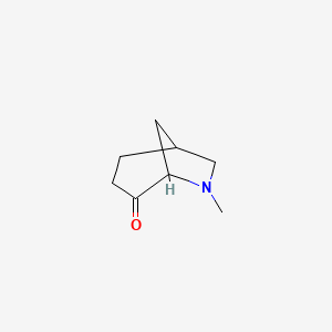 molecular formula C8H13NO B1625779 6-Methyl-6-azabicyclo[3.2.1]octan-4-one CAS No. 32810-62-1