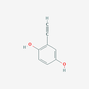 molecular formula C8H6O2 B1625788 2-Ethynylbenzene-1,4-diol CAS No. 74047-22-6