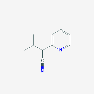 molecular formula C10H12N2 B1625790 3-Methyl-2-(pyridin-2-yl)butanenitrile CAS No. 32081-58-6