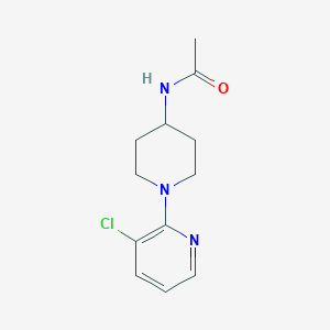 molecular formula C12H16ClN3O B1625812 N-[1-(3-chloropyridin-2-yl)piperidin-4-yl]acetamide CAS No. 77145-34-7