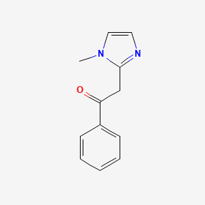 molecular formula C12H12N2O B1625815 2-(1-methyl-1H-imidazol-2-yl)-1-phenylethanone CAS No. 52083-24-6