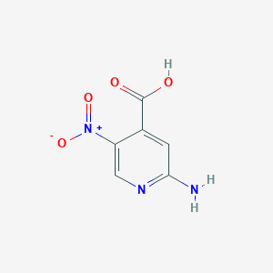 molecular formula C6H5N3O4 B1625821 2-Amino-5-nitroisonicotinic acid CAS No. 84487-09-2