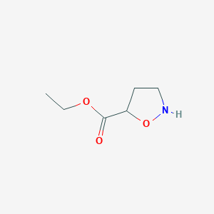 molecular formula C6H11NO3 B1625832 Ethyl isoxazolidine-5-carboxylate CAS No. 36839-10-8